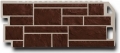 Сайдинг цокольный (фасадная панель) FineBer, Камень коричневый, 1137х470 мм