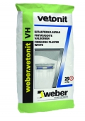 Шпаклевка влагостойкая финишная белая Vetonit VH, 25 кг